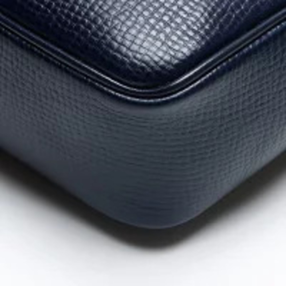 Christian Dior CD Oval Logo Plate Shoulder Bag Navy Blue - Picture 7 of 13